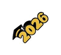 Broche de remise de diplôme 2026 - Décoration de vêtements | Épingles pour diplômé 2026 | Pour étudiants, enseignants, lycée, école, banquet, fête, châle, pull, veste, écharpe, Refer to description