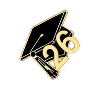 Broche de remise de diplôme avec épingle | Félicitations Décoration de vêtements | Spins de remise de diplôme 2026 - Pour étudiants, lycées, enseignants, fêtes scolaires, banquets, vestes, manteaux