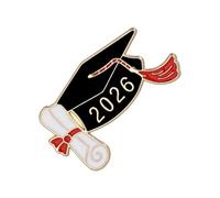 Broche de remise de diplôme, décoration de vêtements de remise de diplôme - Broche de remise de diplôme de classe 2026 - pour enseignants, écoles, étudiants, lycées, cols, châles, écharpes, manteaux