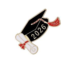 Broche de remise de diplôme, décoration de vêtements de remise de diplôme - Broche de remise de diplôme de classe 2026 - pour enseignants, écoles, étudiants, lycées, cols, châles, écharpes, manteaux
