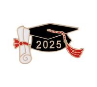 Broche de remise de diplôme G Ifts 2025 pour femmes et hommes classe de 2025 pour remise de diplôme G Ifts broche pour enseignant lycée étudiant (6 types au choix) épingle à écharpe (C, taille unique)