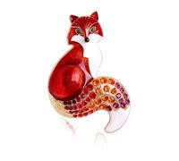 Broche de renard en élégante pour banquets et mariages, épingle à revers d ' animal, ornement de à et de vestes, décoration de pull, cardigan, accessoire