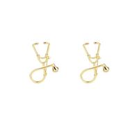 Broche de revers pour chapeau d'anniversaire ou de fête des infirmières - Cadeau de remise de diplôme - Couleur dorée, 3.7cmx5.1cm, Plastique, comme description