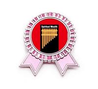 Broche de richesse spirituelle humaine - Rose, M, Métal