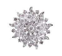 Broche de Sac à Main Accessoire Couronne Strass Vintage Élégant Pull Manteau Écharpe Mode Rétro Métal Pierre Secondaire, Métal, Pierre secondaire