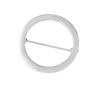 Broche de sécurité pour cardigan simple, épingle à revers ronde/en forme de cœur, badge en alliage lisse, accessoire de vêtements pour les occasions sociales, fermoir de cardigan de modestie