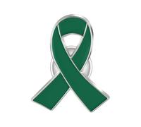 Broche de Sensibilisation Multicolore Badge de Conscience en Émail pour Soutien Caritatif Lot De 1 broches colorées insignes De sensibilisation à la santé Accessoire Unisexe pour (Green, 6X4CM)