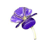 Broche de style antique avec motif floral vif pour occasions spéciales, One Size, Comme décrit