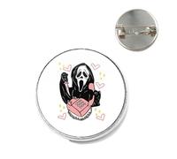 Broche de téléphone rétro faite à la main en forme de dôme en verre avec cadran de téléphone classique, accessoire rond pour femme et homme, cadeau