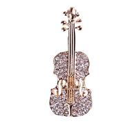Broche de violon - Épingle à bijoux élégante, accessoire pour mélomane | Idée cadeau unique, article cadeau de collection léger, design complexe avec finition dorée, et parfait pour une tenue