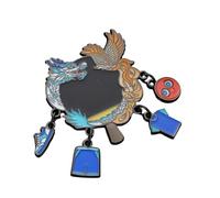 Broche décorative de tennis de table en alliage pour vêtements, vestes, sacs à dos, sacs, chapeaux, costumes, embellissement, marque-pages, taille unique, Comme décrit