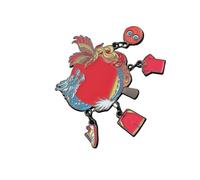 Broche décorative de tennis de table en alliage pour vêtements, vestes, sacs à dos, sacs, chapeaux, costumes, embellissement, marque-pages, taille unique, Comme décrit