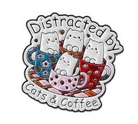 Broche décorative en alliage métallique robuste pour sacs à dos, chapeaux, chatons, taille unique, Comme décrit