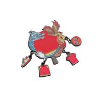 Broche décorative en alliage pour vêtements de tennis de table pour vestes, sacs à dos, sacs, chapeaux, costume, accessoire pour amateurs de tennis de table