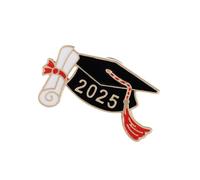 Broche décorative en forme de casquettes de remise de diplôme - Bijou idéal pour les cérémonies de remise de diplôme et les réunions pour les diplômés, standard, Acier allié
