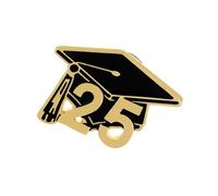 Broche décorative en forme de casquettes de remise de diplôme - Bijou robuste idéal pour les cérémonies de remise de diplôme et les réunions, standard, Acier allié