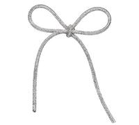 Broche décorative en forme de nœud en strass étincelants pour les amateurs de mode pour femmes - Décoration élégante, taille unique, Comme décrit