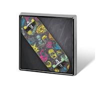 Broche décorative graffiti skateboard, épinglette tendance pour femmes et hommes, badge de revers, broche amusante pour costumes, vêtements, vestes, chapeaux, sacs à dos, sacs à main, accessoires de