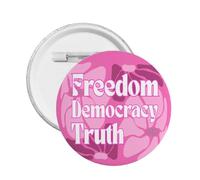 Broche décorative « Liberté, Démocratie et Vérité » (Foxtrot, Delta, Tango) - 1 pièce