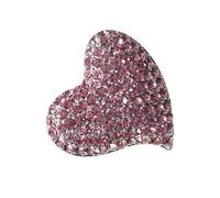 Broche Délicate Cœur Cristal 1pc Alliage pour Robes et Vestes Ambiance Noël | Style Élégant et Frais, Confort au Porté, Éclat Pierre de Lumière, Idée Saint-valentin Présent pour Soirée