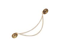 Broche délicate en alliage avec chaîne en forme de fleur étincelante pour bijoux, tenues de fête, sacs, accessoires de chaîne unique, taille unique, Comme décrit