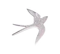 Broche délicate en alliage avec motif d'oiseau - Accessoire polyvalent pour un usage quotidien et des occasions spéciales - Broche simple en alliage, taille unique, Comme décrit