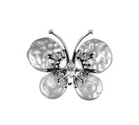 Broche délicate en forme de papillon avec texture complexe élégante pour une tenue décontractée ou formelle, One Size, Comme décrit