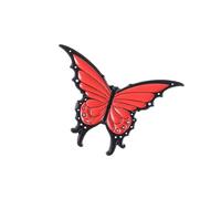 Broche délicate en forme de papillon décorée avec une étoile lunée pour un look rêveur et romantique, cadeau unique, épinglette papillon artistique, One Size, Comme décrit