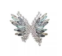Broche délicate en forme de papillon pour femme, accessoires de mode, style vintage, en cristal de zirconium, broche papillon sophistiquée pour sacs à main, taille unique, Comme décrit