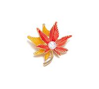 Broche d'émail floraison de la plante Maple Leaf Daisy Tulip Bouquet Panier Bell Orchidée Rose Fleur Rose épingles de mariage Bijoux de mariage