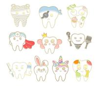 Broche Dents Wenrou, Dentiste Pin Revers, Broche De Dents, Accessoires Pour Dentistes, Cadeaux, Souvenirs, Vêtements, Sacs (C)