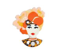 Broche Dessin Animé Vache Acrylique Broche Dames Enfants Mignon Broche À La Main (Color : JBSW515, Size : 1pc)