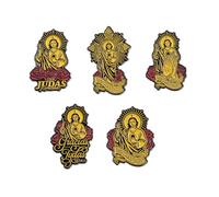 Broche détaillée en alliage pour sac à dos religieux fait à la main, bijoux activités, symbole spirituel, taille unique, Comme décrit