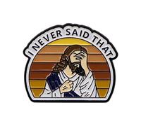 Broche détaillée en alliage pour sac à dos religieux fait à la main, bijoux uniques, taille unique, Comme décrit