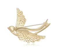 Broche d'hirondelle moderne élégante en alliage émaillé, épinglette confortable à porter des bijoux pour elle et lui, double couleur disponible, taille unique, Comme décrit