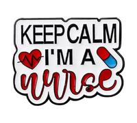 Broche d'hôpital créative avec lettre anglaise pour médecins et infirmières, accessoire d'épinglette émaillée en alliage, décoration de mode, jolie série d'hôpital