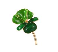 Broche d'inspiration vintage en émail pour femme - Bijou floral élégant avec base en alliage robuste - Style vintage - Accessoire tendance, taille unique, Comme décrit