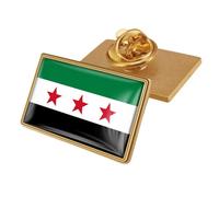 Broche distinctive avec motif drapeau syrien pour un port et une présentation faciles par les amateurs d'histoire, D, Comme décrit