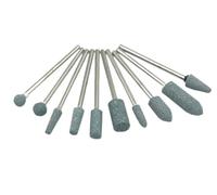 broche d'ongle polie, broche de broche de broche d Lot de 10 forets à ongles en céramique, fraises en pierre multicolores, céramique, acier inoxydable(G6-wh)