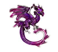 Broche dragon - Pin dragon - Bijou rétro - Mode créative - Broche tendance pour fille - Broche en alliage - Épinglettes en émail - Alliage durable pour revers de veste, Siehe Beschreibung, Métal, Voir