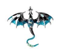 Broche dragon volant - Épinglette décontractée - Accessoire de bijoux - Épinglettes en forme d'animal - Bijou de protection, One Size, Comme décrit