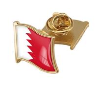 Broche Drapeau Bahreïnien Simple En Cristal, Avec Boucle Papillon Patriotique, Pour Vêtements Unisexes, Sacs, Chemises, Sacs À Dos, Loisirs Créatifs