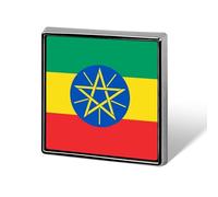 Broche Drapeau De La République Fédérale D'Éthiopie - Boutons De Pudeur Épingles Pour Couvrir Un Chemisier Boutons De Sécurité Invisibles Broches Fixes Pour Sacs T-Shirts Et Autres Vêtements