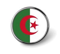 Broche drapeau de la République populaire algérienne - Boutons, épingles de pudeur, épingles pour chemisier, sécurité invisible