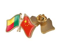 Broche Drapeau De L'Amitié Chine-Bénin - Nouveauté Patriotique Drapeau Imprimé Cristal Drapeau Épinglette Badges, Épingles Drapeau Broche Souvenir Cadeau Pour Hommes Femmes Papillon B