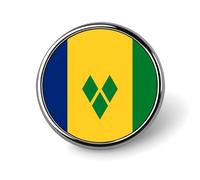 Broche Drapeau De Saint-Vincent-Et-Les-Grenadines - Boutons De Pudeur Épingles Pour Couvrir Un Chemisier Boutons De Sécurité Invisibles Broches Fixes Pour Sacs T-Shirts Et Autres Vêtements
