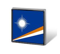 Broche Drapeau Des Îles Marshall Pour Chemises Boutons De Pudeur Épingles Pour Couvrir Un Chemisier Boutons Invisibles De Sécurité Broches Fixes Pour Sacs T-Shirts Et Autres Vêtements