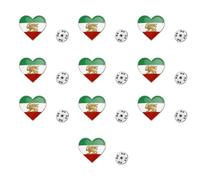 Broche drapeau des Lions de l'Iran en acier inoxydable robuste et brillant Accessoire souvenir de l'Iran pour une tenue formelle ou décontractée Insigne de drapeau permanent en métal, round four