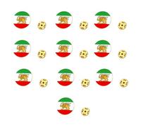 Broche drapeau des lions de l'Iran en acier inoxydable robuste et brillant Accessoire souvenir vintage pour tenue formelle ou décontractée Drapeau Lions Broche en acier inoxydable, iran flag, Comme