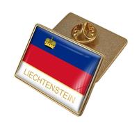 Broche Drapeau Du Liechtenstein - Épingle À Revers Simple En Cristal, Motif Drapeau Patriotique, Pour Vêtements Unisexes, Sacs, Chemises, Sacs À Dos, Loisirs Créatifs